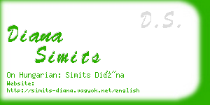 diana simits business card